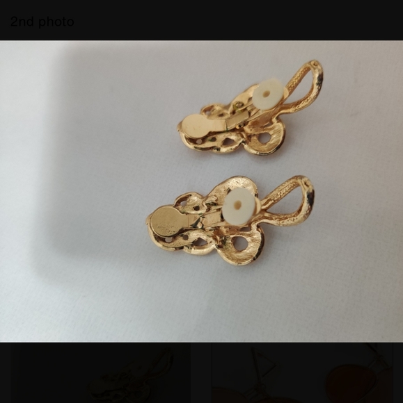 🇨🇦 Vintage baroque rope knot earrings - Picture 8 of 11